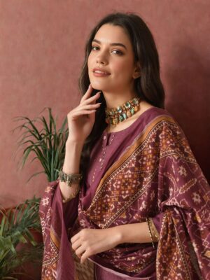 37ee8387 788e 47c2 bdfa fc25835a07381738727193846 Sangria Burgundy Geometric Embroidered Sequinned Straight Ku 1.jpg