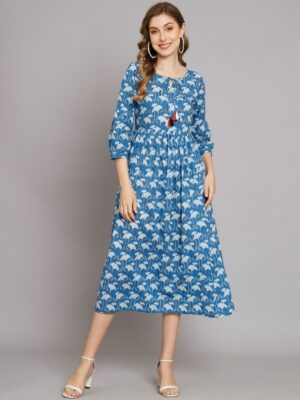 4c897a81 939b 4ca6 8d9f bcaca9f943211709574531108KALINIFloralPrintTie UpNeckA LineMidiDress1.jpg