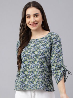 560c2e53 b34b 4359 8a18 7bcc54ba55251688804815802KALINIBlueFloralPrintSlitSleeveCottonTop1.jpg