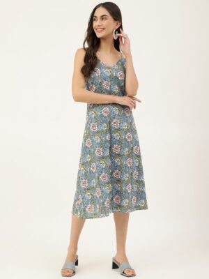 5e4382e9 cad4 4387 b1ba 508941b0d4981684225639553KALINIGreyFloralPrintA LineMidiDress1.jpg