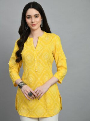 8eaebe79 e63f 435b 9eb1 8159cfa76db51687522908150KALINIYellowMandarinCollarEthnicPrintTunics1.jpg