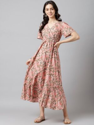 b7afb961 37d1 44ea bb39 dbc586ec7eff1694667710063KALINIPinkFloralPrintFlaredSleeveRuffledMaxiMidiDress1.jpg