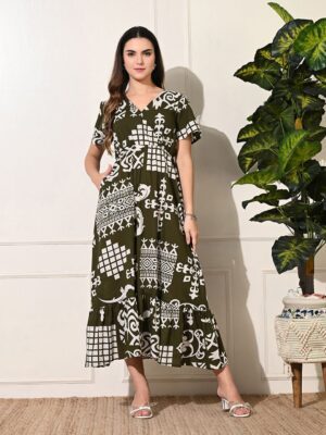 df48e3a0 e991 4618 b235 8ee9194acb171745046848560 KALINI Women Ethnic Motifs Printed V Neck Fit and Flare Maxi 1.jpg