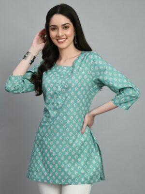 e7b1e6f4 7486 451f 8465 a9ff389492ba1687522863884KALINIGreenWhitePrintedEthnicTunic1.jpg