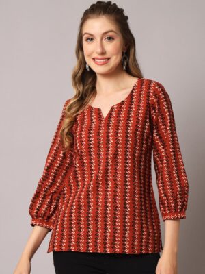 f339495a 9e47 432f bd1f 4b1781430bad1709037811744KALINIGeometricPrintPuffSleeveCottonTop1.jpg