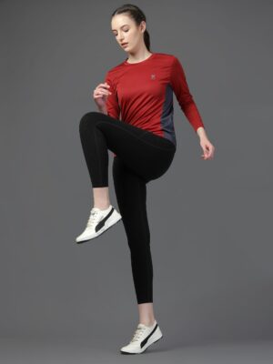 f40f37d6 e210 4025 8fdd d90336fb164b1740569466295 HRX by Hrithik Roshan Women Solid Round Neck T shirt 5671740 1.jpg