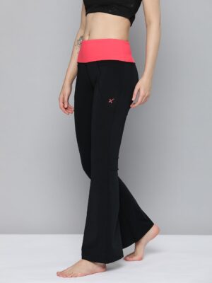 be2eb877 3be7 4c39 b103 47c6e15589221672894404744 HRX By Hrithik Roshan Women Black Pink Flared Bottom Rapid 1.jpg